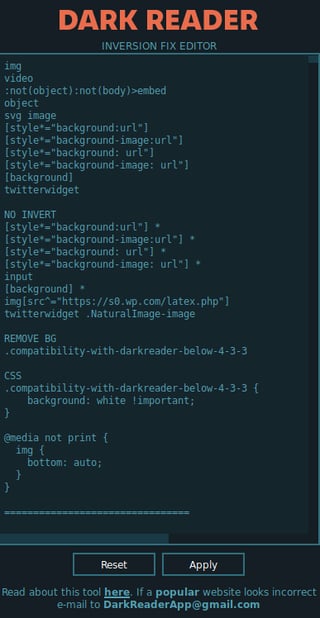 Dark Reader breaks image view in Firefox | Ming Di Leom